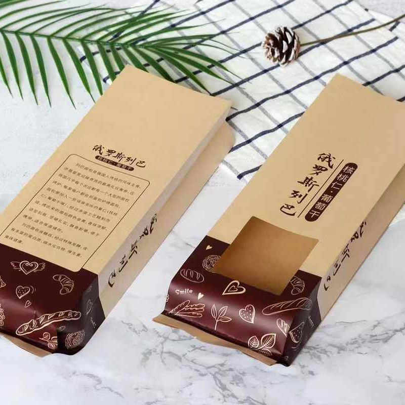 Russian rye bread packaging bags, long baguette bags, transparent